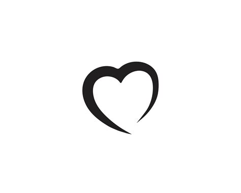 Love heart symbol logo templates 596898 Vector Art at Vecteezy