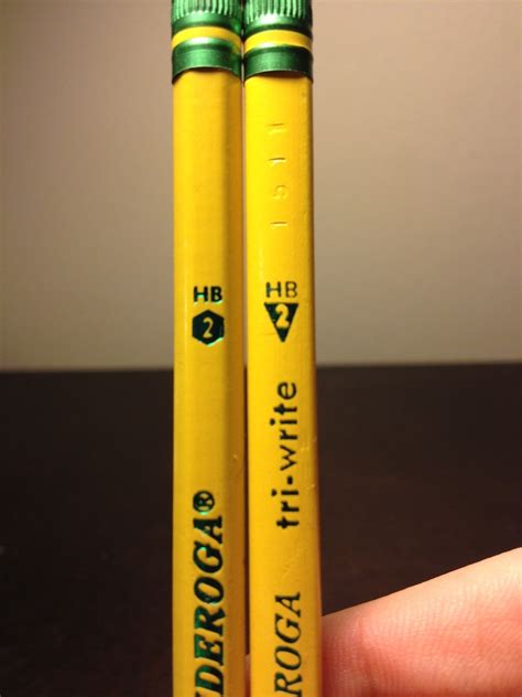 The shape around the number 2 on Dixon Ticonderoga pencils is actually the shape of the pencil ...