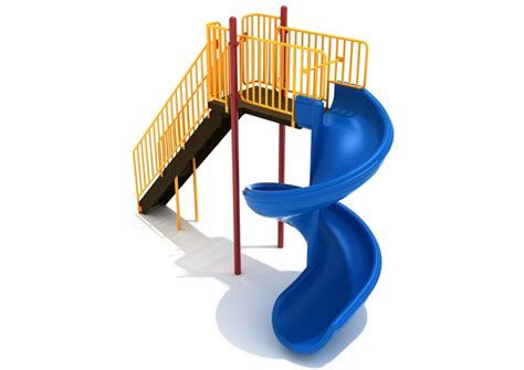 8 Foot 450-Degree Spiral Slide - PlaygroundEquipment.com