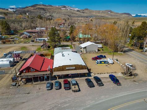 aerial of store front oregon paisley mercantile | Fay Ranches