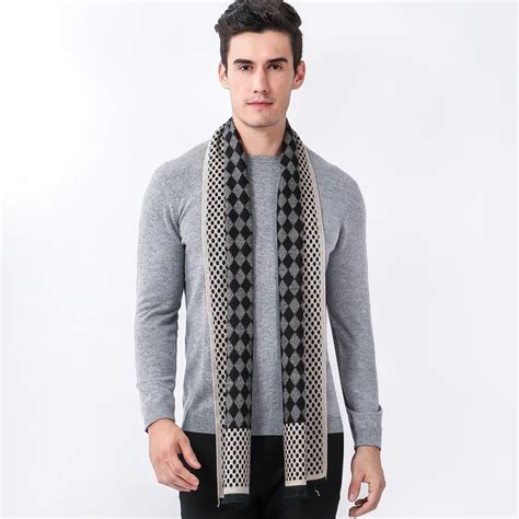 Cotton and Cashmere Scarf for Men Scarf High Qulity Scarf Cashmere ...