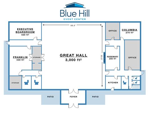 Venue Spaces - Blue Hill Event Center - Event Space, Rooms