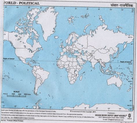 Political Map Of World Blank