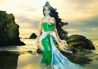 Nyi Roro Kidul | World mythology, Indonesian art, Beautiful landscapes