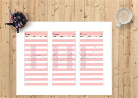 Cash Envelope Budget Tracker Printable Flower Budget Tracking Sheet A6 ...