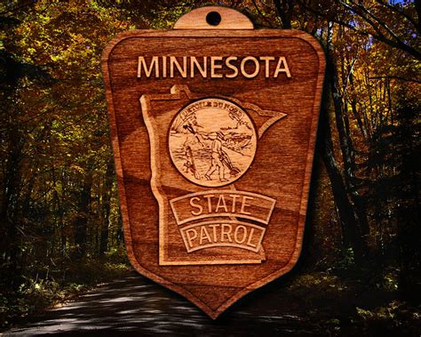 Personalized Wooden Minnesota State Patrol Badge or Shoulder | Etsy