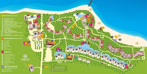 Resort Map | El Dorado Seaside Palms, By Karisma | Riviera Maya, Mexico