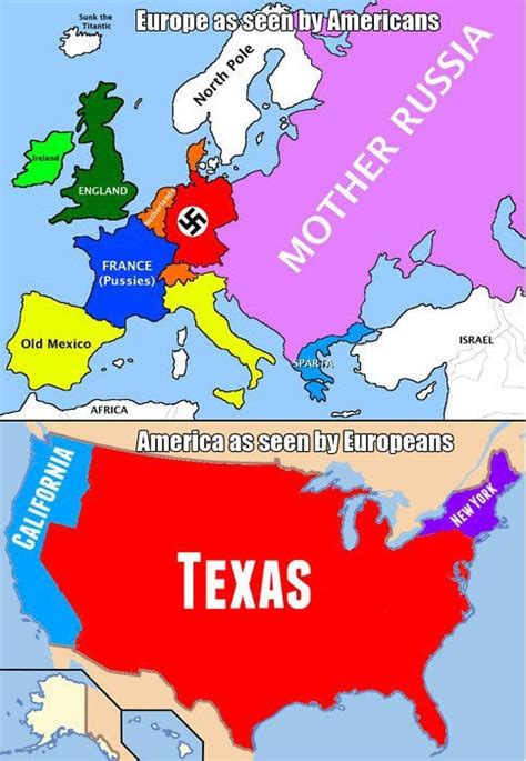 How Europe sees America and how America sees Europe : r/funny