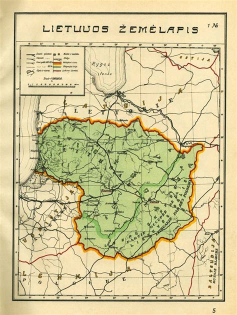 Official map of Lithuania’s borders in 1923–1938 (in Lithuanian and ...