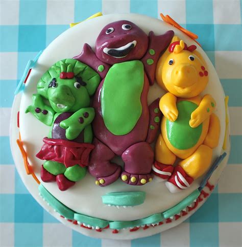 -: BARNEY&FRIENDS CAKE