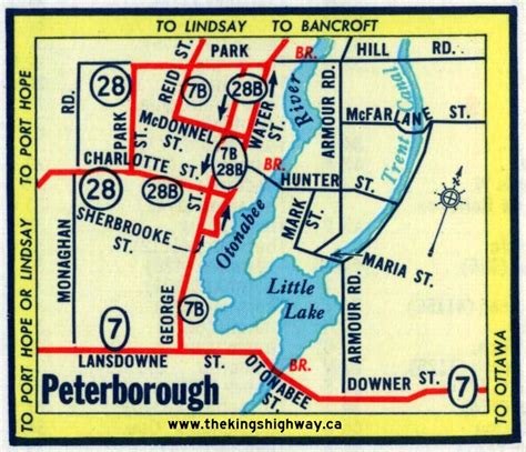 Ontario Highway 7B (Peterborough) Route Map - The King's Highways of Ontario