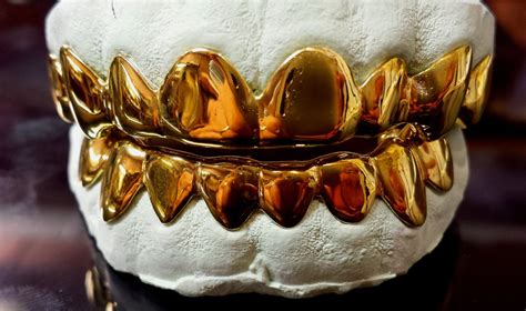 925 Sterling Silver w/ 18K Yellow Gold Plated Custom Real Handmade Grillz