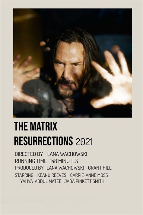 The Matrix Resurrections aesthetic poster | Keanu reeves, Aesthetic movies, Matrix