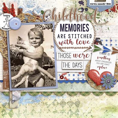 Childhood+Memories - Scrapbook.com Digi Scrap, Creative Inspiration ...