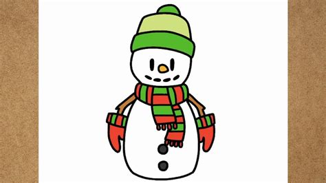 How to draw Snowman from Stumble Guys - YouTube