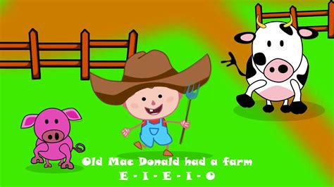 Old Macdonald had a farm, nursery rhyme, children's song - YouTube