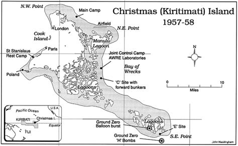 Pacific Island Test Sites and Christmas (Kiritimati) Island maps — National Museum of the Royal ...