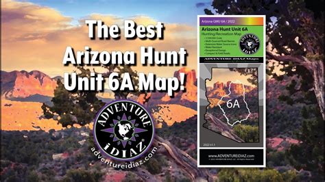 THE BEST ARIZONA HUNT UNIT 6A MAP EVER! 2022 Arizona Recreation Map; The Best Arizona Hunt Unit ...