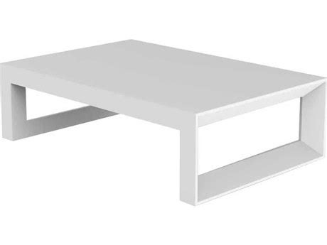 Vondom Frame White Matte 23'' Wide Square Coffee Table | VON54092WHITE