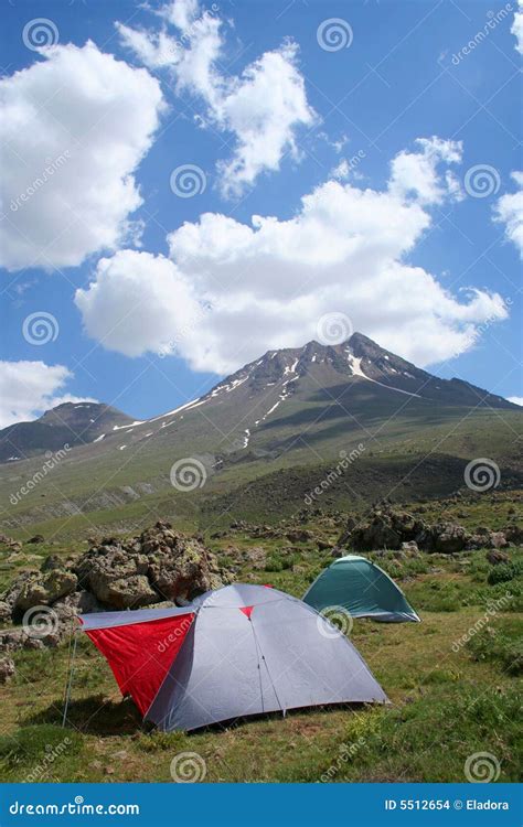 Camping At Mountain Side Stock Images - Image: 5512654