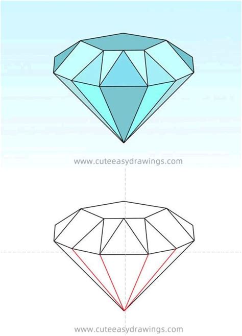 25 Easy Diamond Drawing Ideas - How to Draw