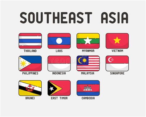 Mapa De Ásia Com As Bandeiras No Globo Ilustração Stock - Ilustração de ...