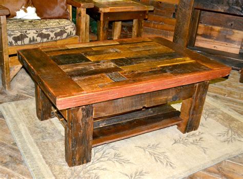 Collage Barnwood Coffee Table | Rustic Furniture Mall by Timber Creek