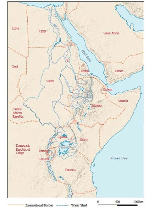 South Sudan Nile River Map