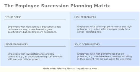 Employee Succession Planning Matrix [Free download]