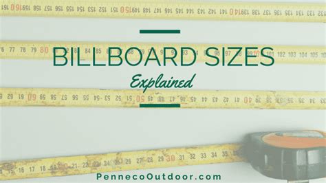 Posters? Bulletins? Billboard Sizes Explained | Penneco Outdoor