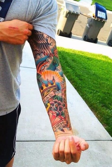 Top 59 Traditional Tattoo Sleeve Ideas - [2021 Inspiration Guide]