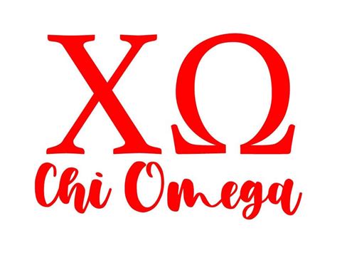 XΩ Chi Omega SVG | Etsy