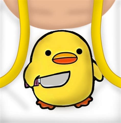 Free Roblox T-shirt plain white yellow duck shirt w/ backpack 🐤☁️ ...