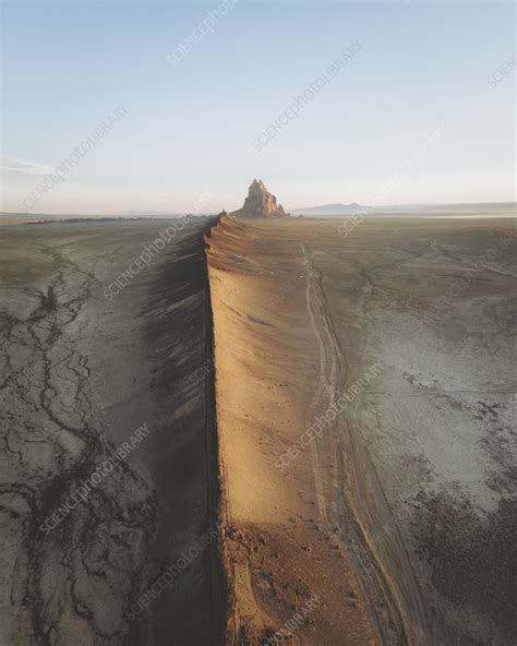 Aerial view of Shiprock, Navajo Nation, New Mexico, USA - Stock Image ...