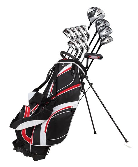 18 Piece Men's Complete Golf Club Package Set With Titanium Driver, #3 ...