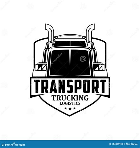 Transport Trucking Logistics Logo Vector Stock Vector - Illustration of ...