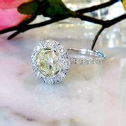 Jules 2.80 Carat Unique Yellow Diamond Halo Engagement Ring – Unique Engagement Rings NYC ...