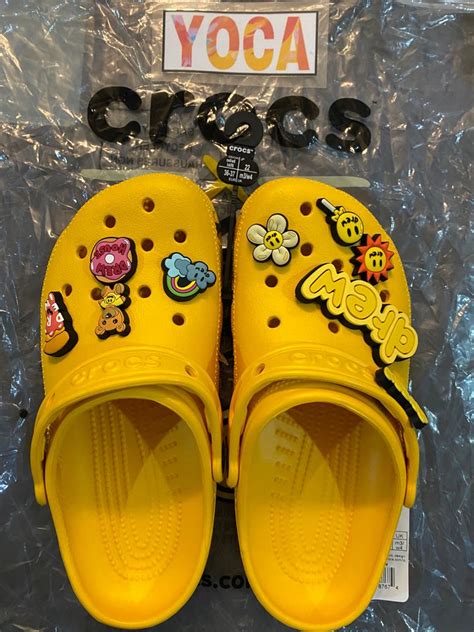 Crocs x Justin Bieber with Drew, Women's Fashion, Footwear, Slippers ...