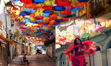 The World's Most Beautiful Street: Umbrella Sky in Agueda, Portugal [PICTURES] | jobfinder ...