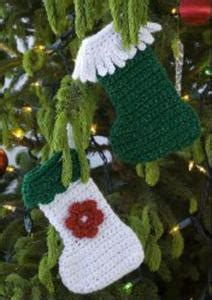 Tiny Stocking Ornaments | AllFreeCrochet.com