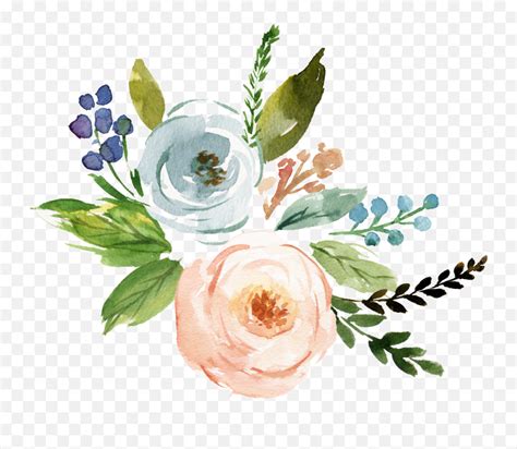 Fine Watercolor Flower Transparent - Watercolor Flower Vector Png ...