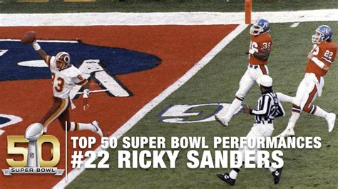 #22: Ricky Sanders Super Bowl XXII Highlights | Top 50 Super Bowl Performances - YouTube