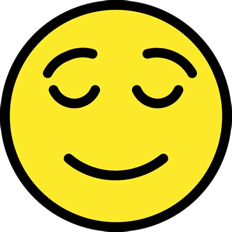 "relieved face" Emoji - Download for free – Iconduck