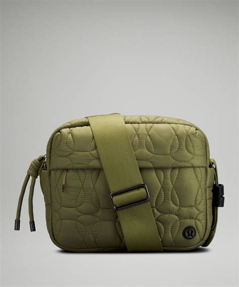 Lululemon Quilted Embrace Crossbody Bag In Bronze Green | ModeSens