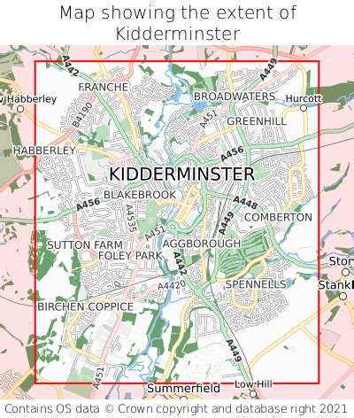 Where is Kidderminster? Kidderminster on a map