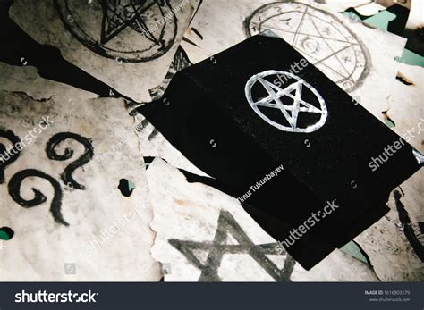 Occult Grimoire Magic Book Laying On Stock Photo 1616803279 | Shutterstock