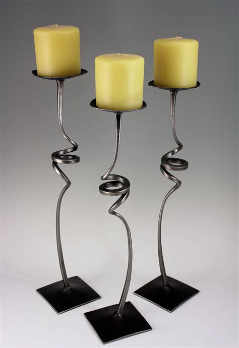 Swirl Candle Holders by Rob Caperell (Metal Candleholder) | Artful Home ...