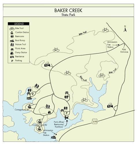 Baker Creek State Park Map - Baker Creek State Park South Carolina • mappery