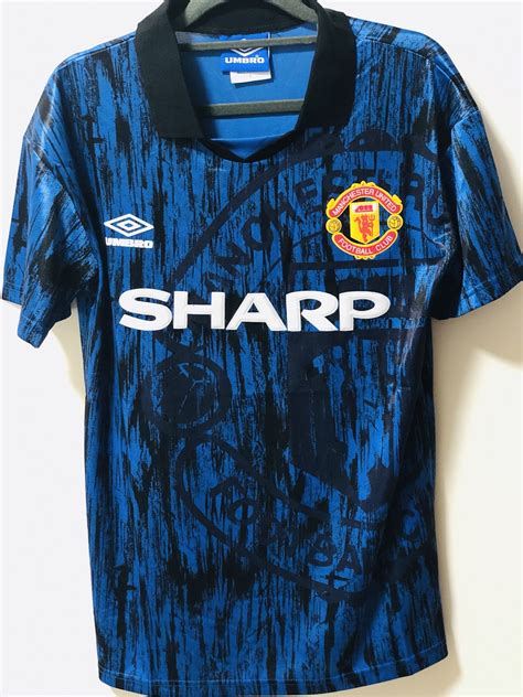 Qoo10 - ⚽️ 92/93 Retro Manchester United Away Soccer Football Jersey ...