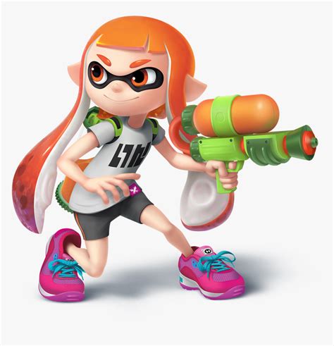 Inkling Girl Smashified - Super Smash Bros Ultimate Inkling, HD Png Download - kindpng